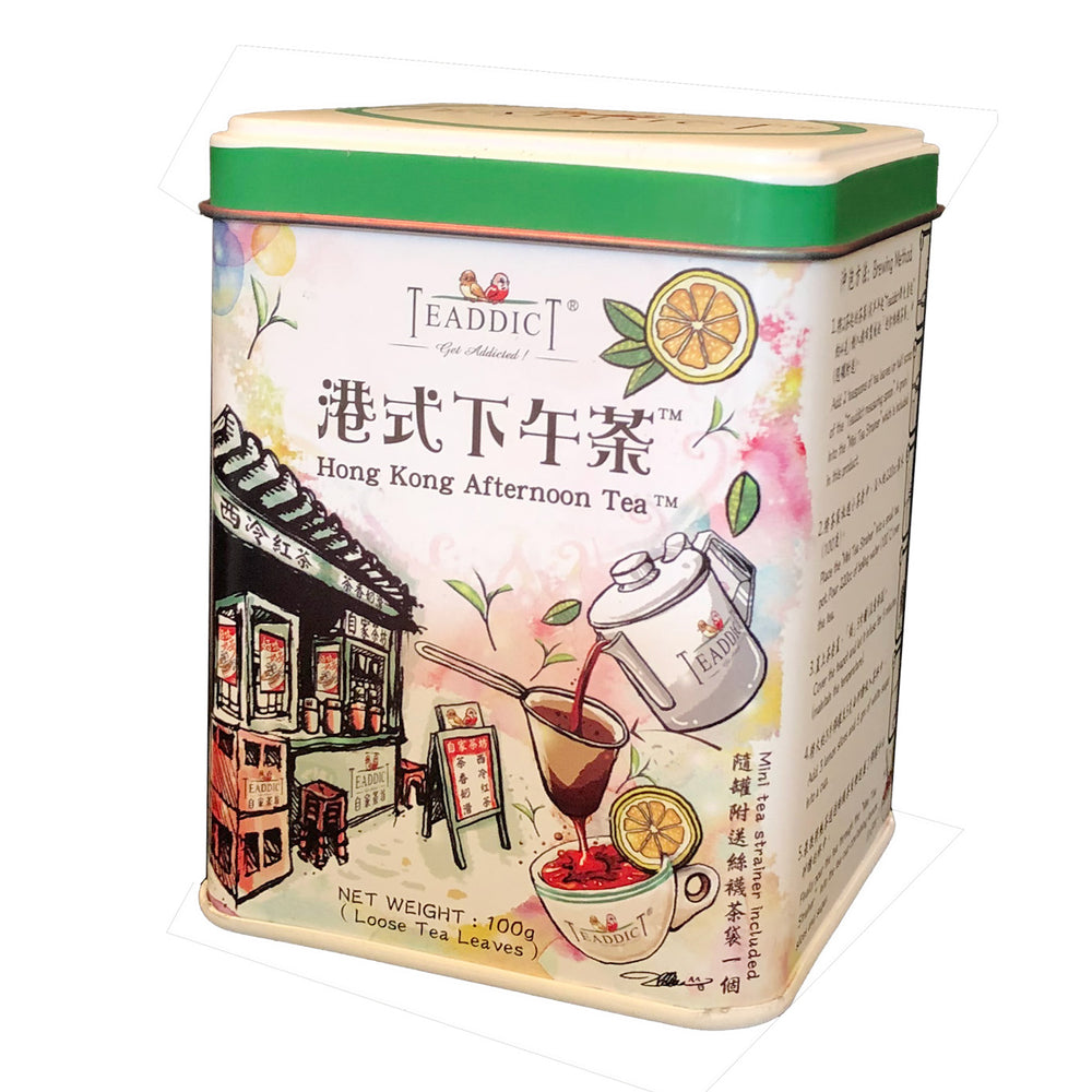 港式檸檬茶-標準罐裝(100克)連絲襪茶袋 - 傳耆 Eldage